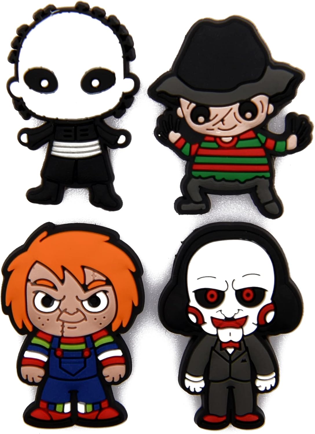 Scary Face Shoes Charms for Shoe Pins Decoration Men Women Shoe Accessories Wristband Bracelet Halloween Party Gifts - Image 6