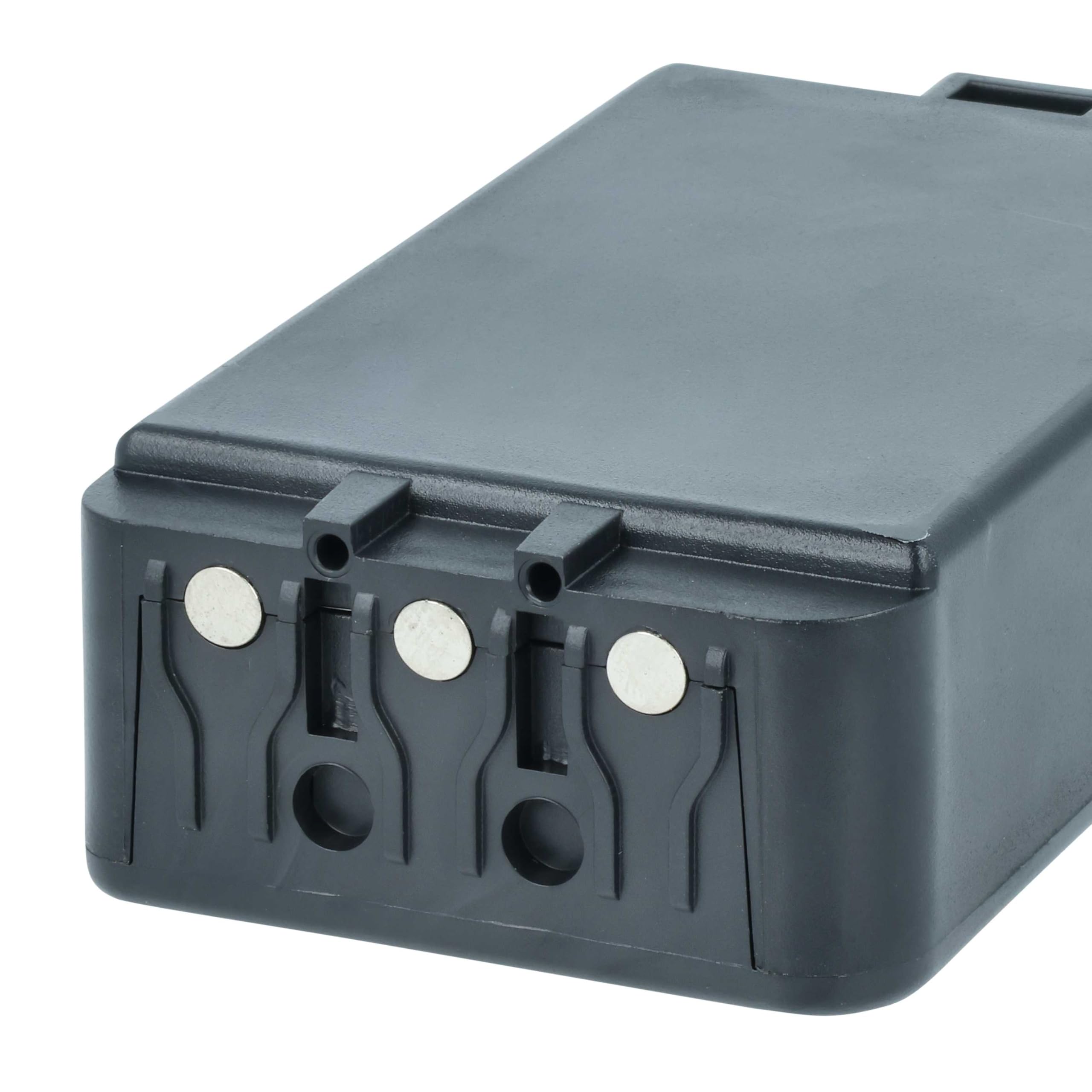 vhbw 2X batería reemplaza Autec R0BATT00E12A0, LPM04 para Mando a Distancia Industrial (5000 mAh, 7,4 V, Li-Poli) - Negro
