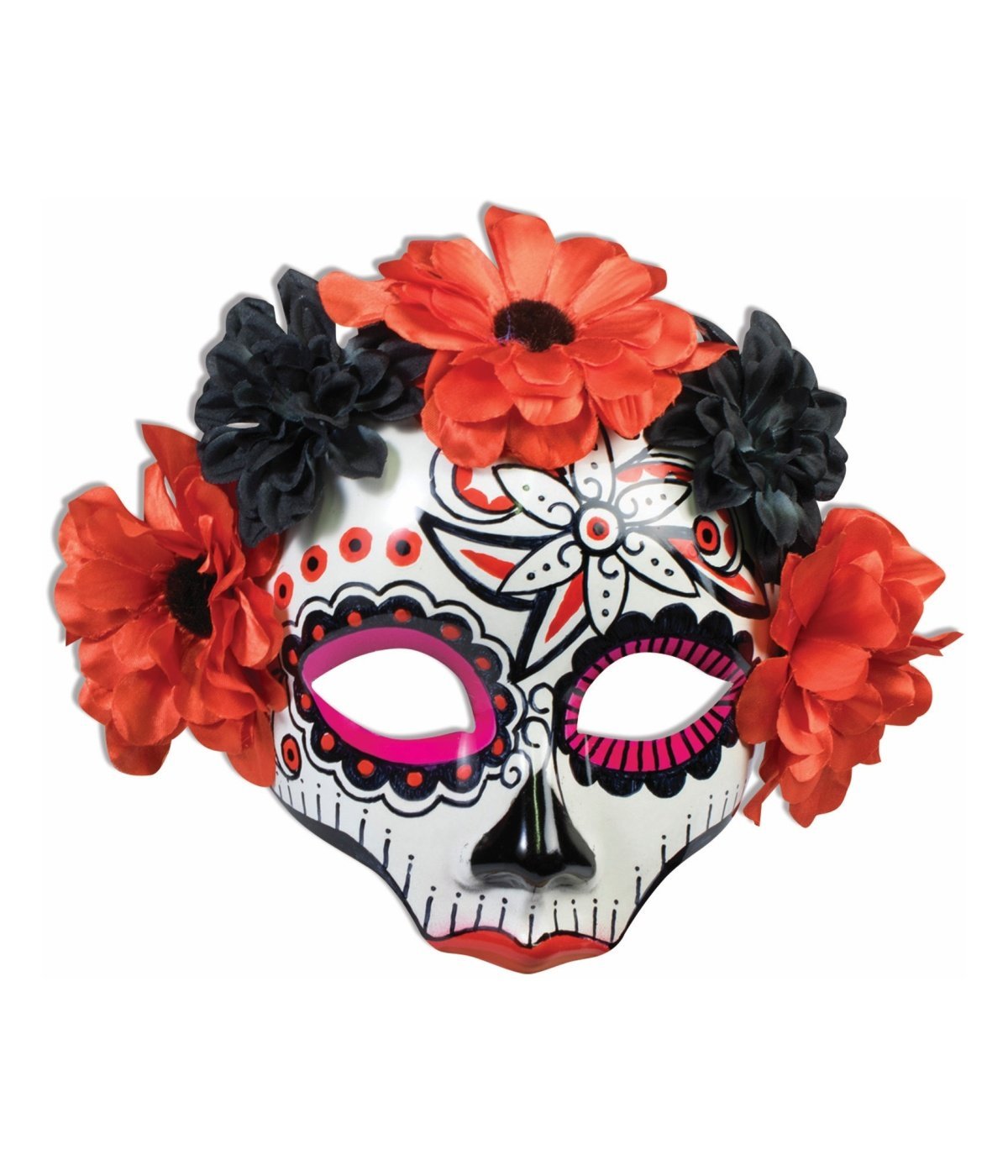 Novelties Women's Day Of Dead Skull Flower Mask