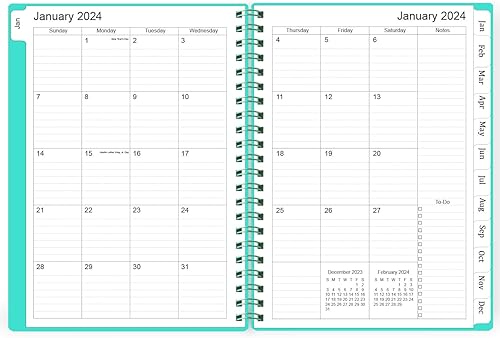 Miniatura 3 de Agenda 2024-2025 - enero 2024-junio 2025 planificador semanal mensual con 18 pestañas mensuales - Agenda 2024-2025 con cierre elástico, bolsillo