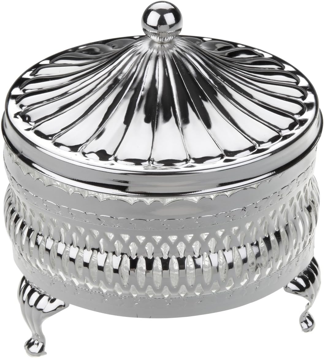 Round Butter Dish Silver Plated