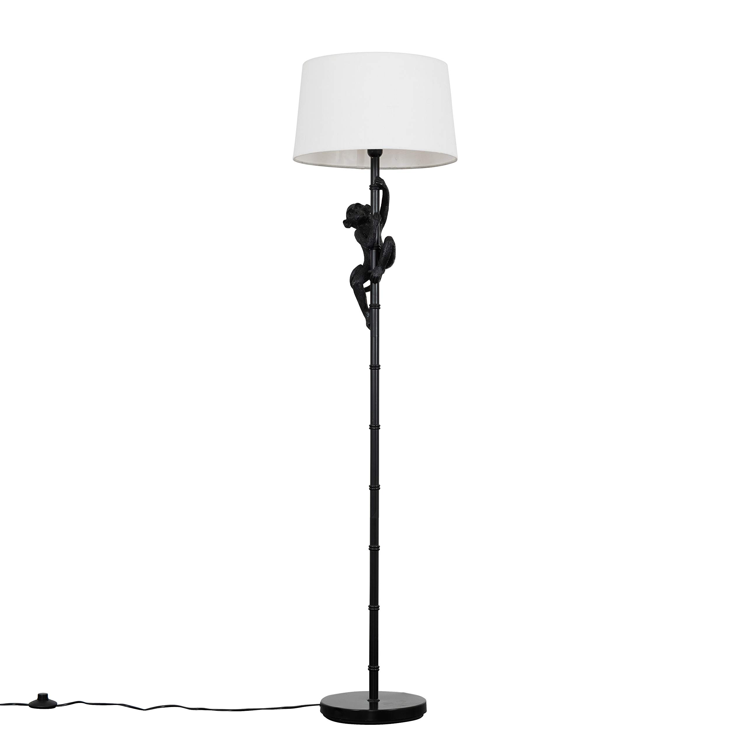 Valuelights White George Monkey Floor Lamp