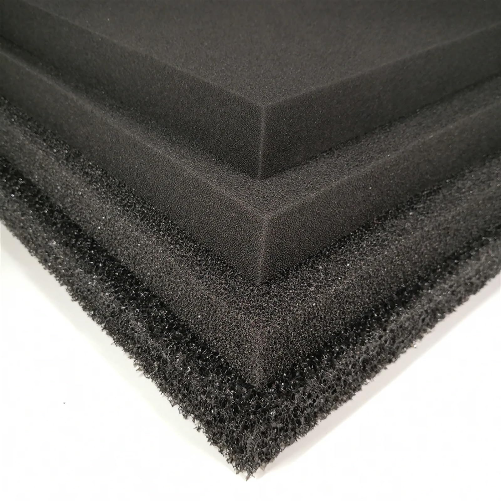 Ouate Aquarium Fil filtrant for Aquarium, éponge en Coton Pratique, Filtre for, réservoir de Poissons, étang, Mousse Noire(50cmx50cmx4cm,15PPI)