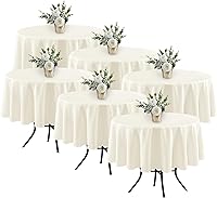 Vista 74 de Fitable - Paquete de 8 manteles rectangulares: telas de mesa lavables, resistentes a las manchas y sin arrugas, cubiertas de mesa reutilizables