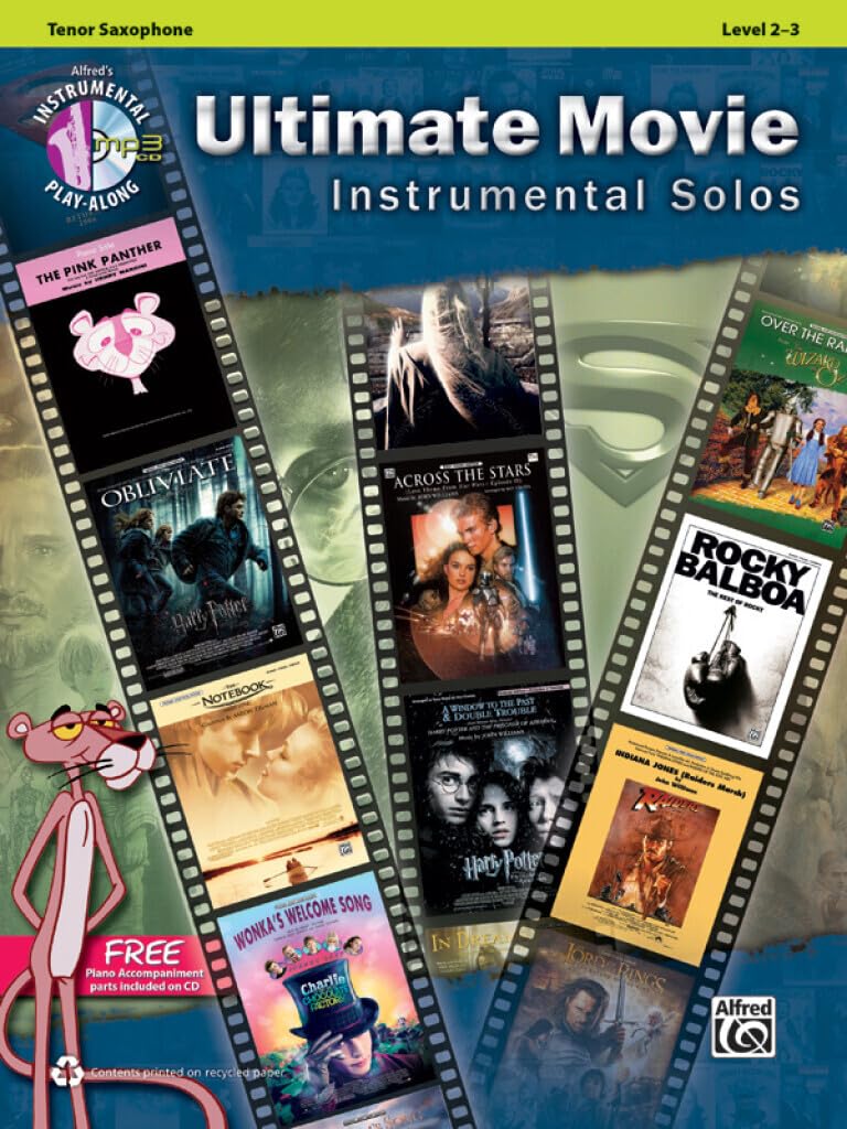 Ultimate Movie Instrumental Solos: Tenor Sax (Book & CD) (Alfred's Instrumental Play-Along)