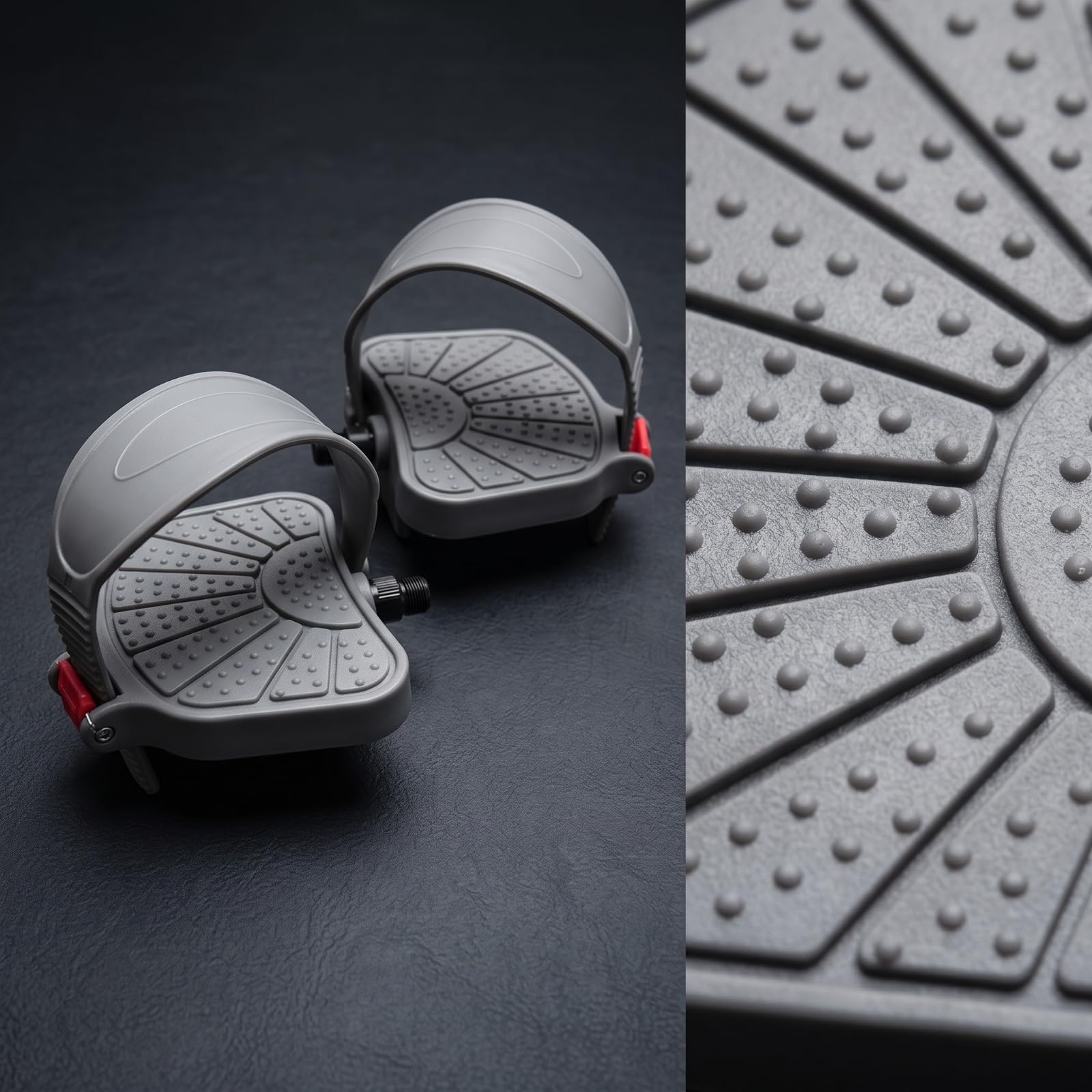 Pedali con Fermapiedi Resistenti | Durevoli, Pedali per Bici Statica con Cinghiolo, Ciclismo Indoor