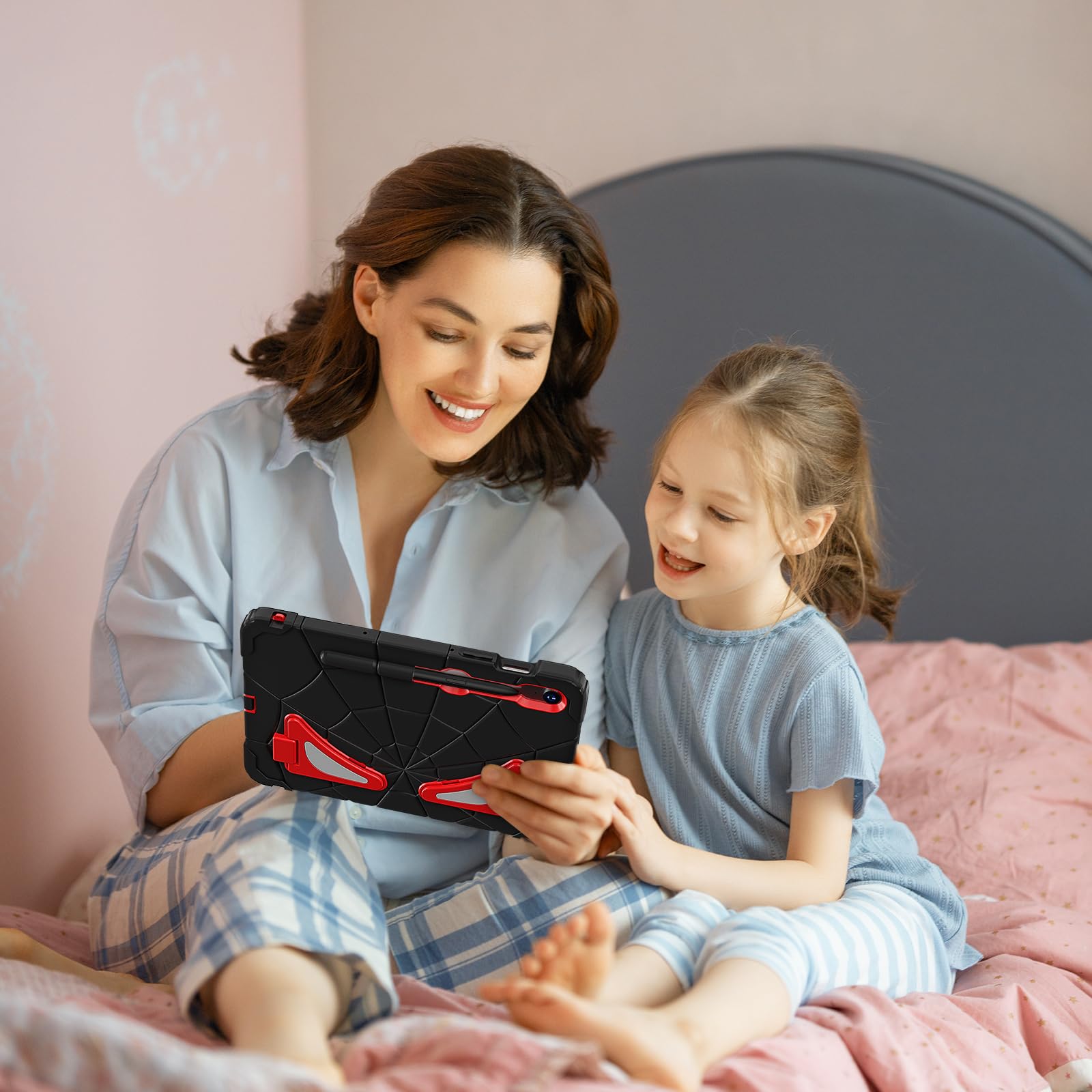 Funda resistente para niños para Samsung Galaxy Tab S10 Lite de 10.9 pulgadas 2025 SM-X400/X406B/S10FE con soporte dual y porta S Pen, funda resistente de PC+silicona a prueba de golpes para