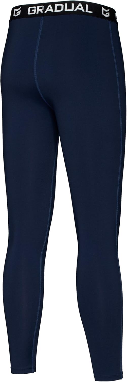 G Gradual Boys' Compression Pants Youth Thermal Base Layer Fleece Tights Sports Basketball Leggings for Boys - Image 4