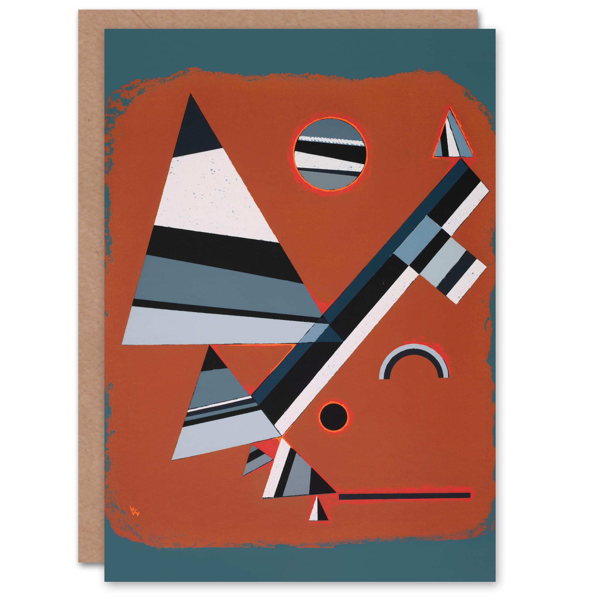 Artery8 Wassily Kandinsky Art Card Gris Grey Abstract Painting