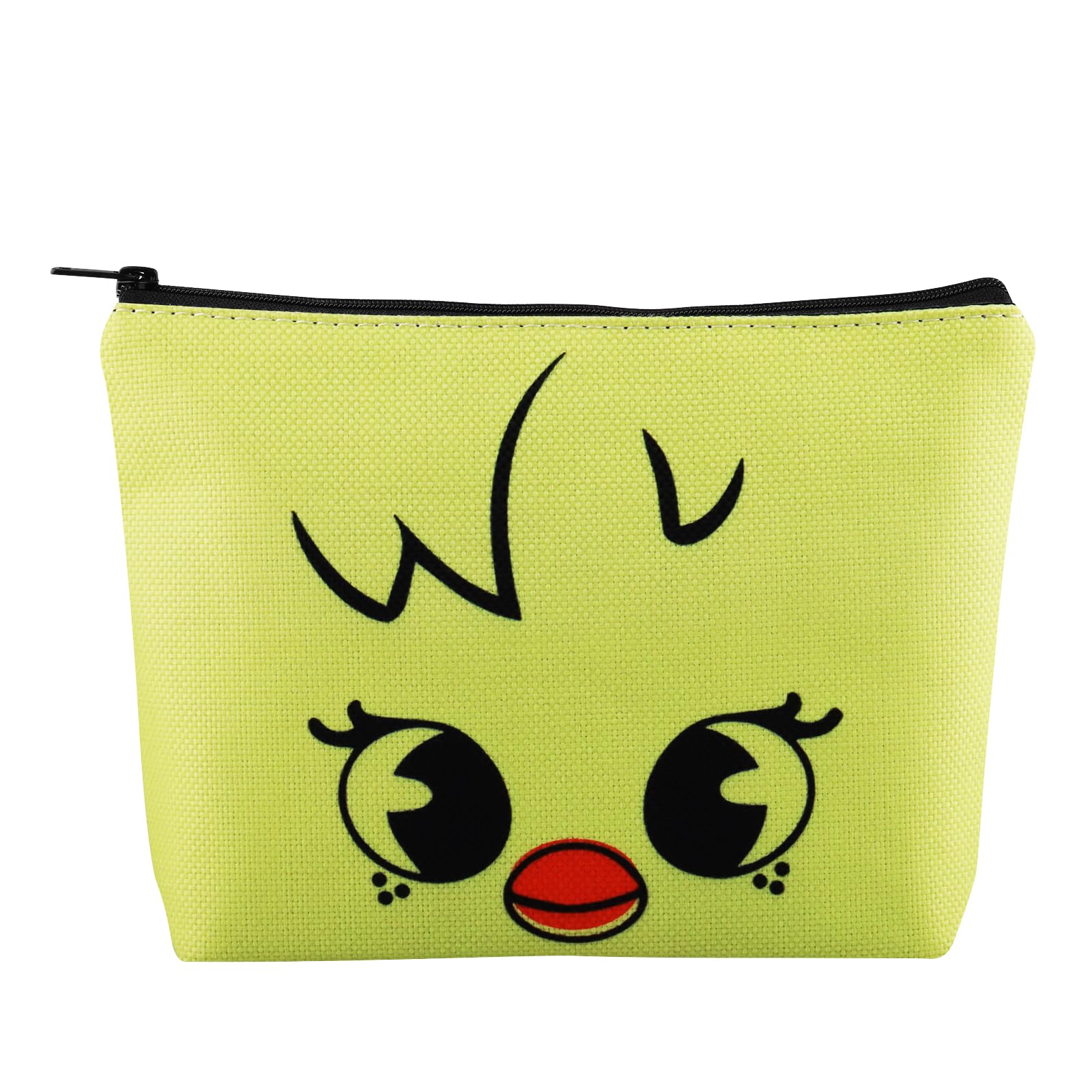 G2TUP K-Pop SKZ Makeup Bag K-Pop Bbokkari Gifts SKZ Cartoon Face Gifts SKZ Merchandise (yellow)