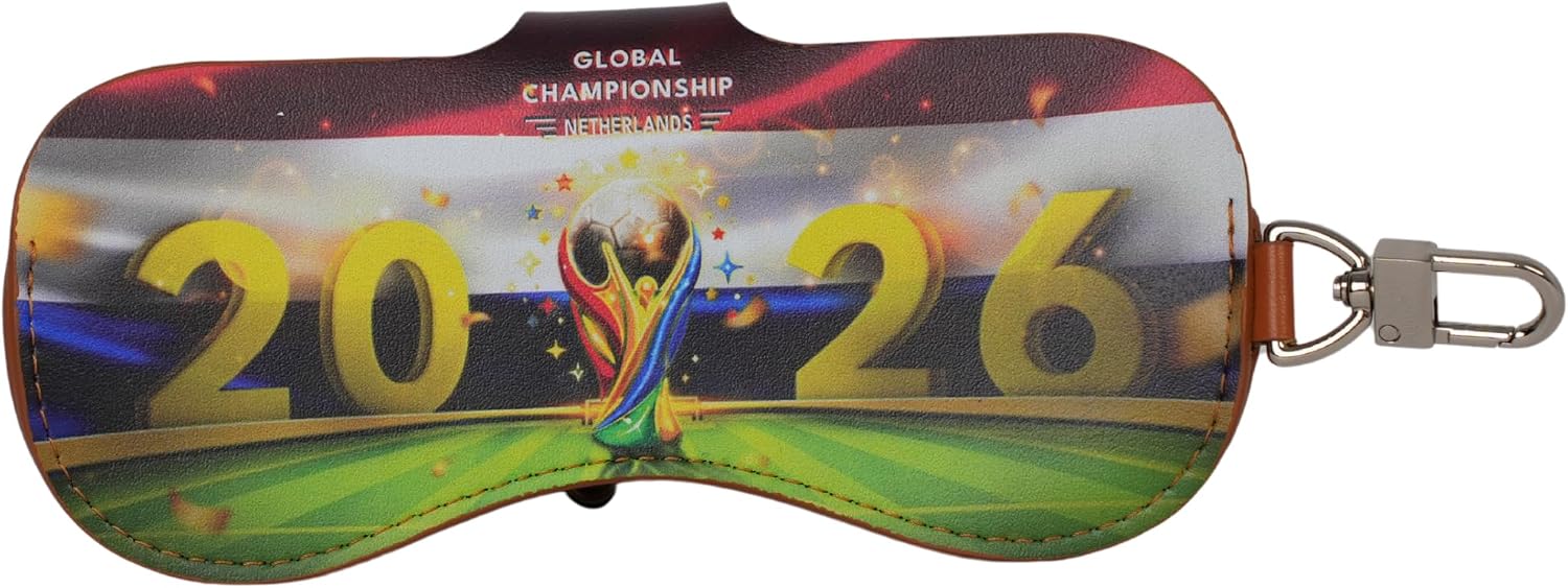2026 Football Fan Glasses Case – Country Flag Sports Eyewear Holder for Soccer Fans Travel Accessories image 4