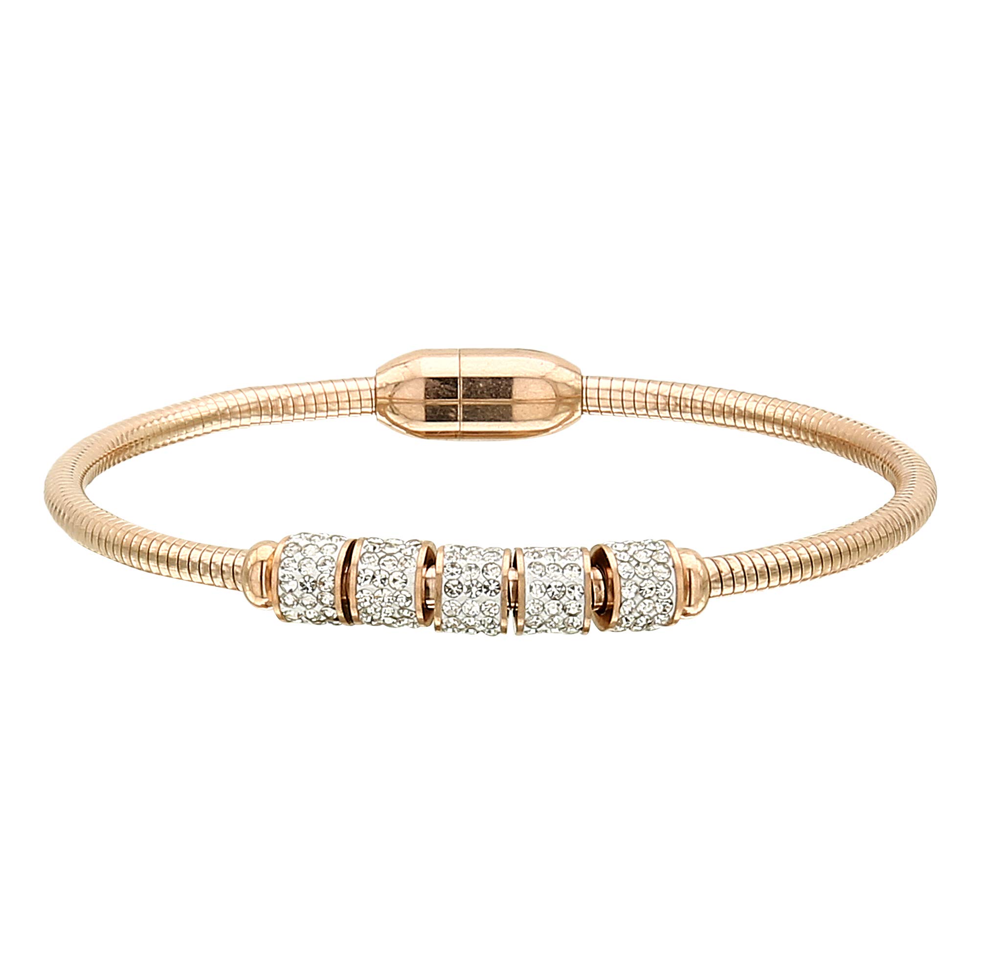 MIZORRI Gold Plated Crystal Magnetic Rose Gold Bracelet for Women and Girls (B07T1CBGYH) Amazon Price History, Amazon Price Tracker