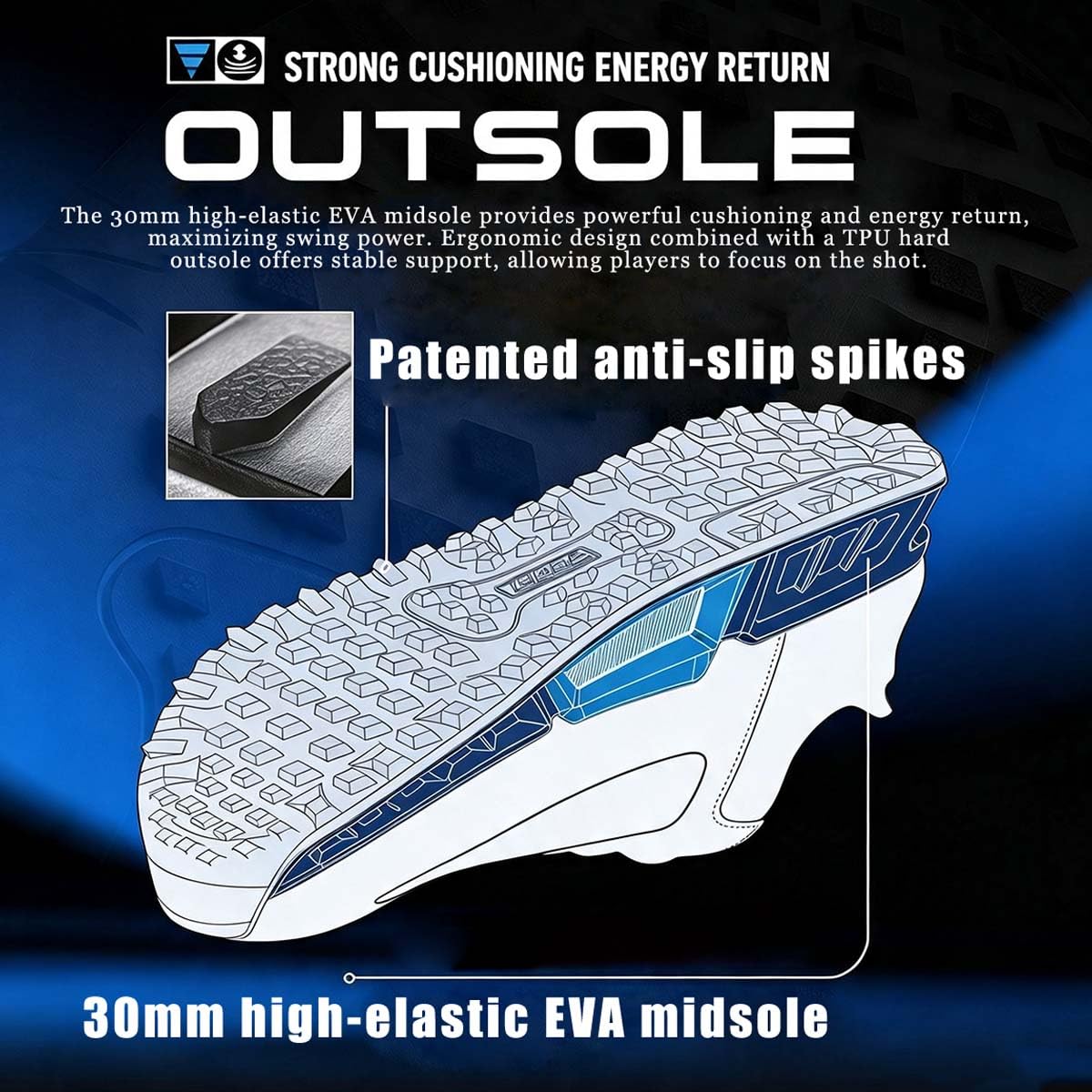 Zapatos de Golf para Hombre Impermeables con Cordones