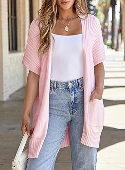 SHEWIN Summer Cardigan for Women Lightweight Casual Cover Up SHEWIN Summer Cardigan for Women Lightweight Casual Cover Up