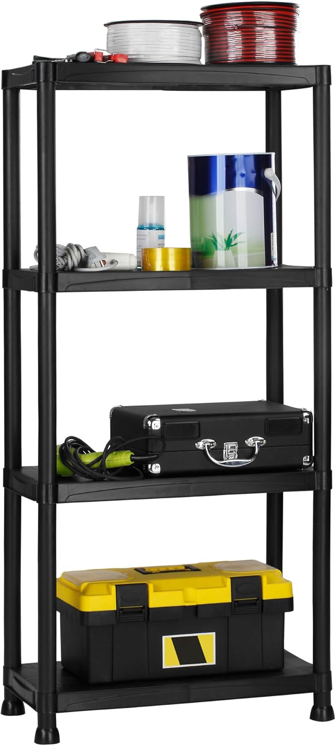 VonHaus Garage Shelving Units 4Tier Shelving Units for Storage