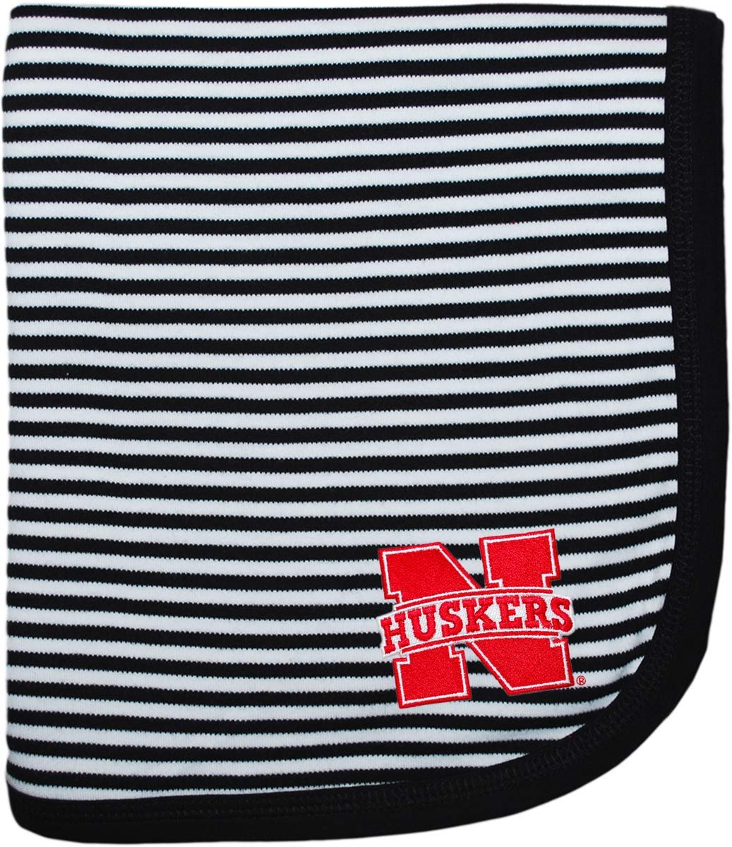 Creative Knitwear Nebraska Huskers Striped Baby and Toddler Blanket