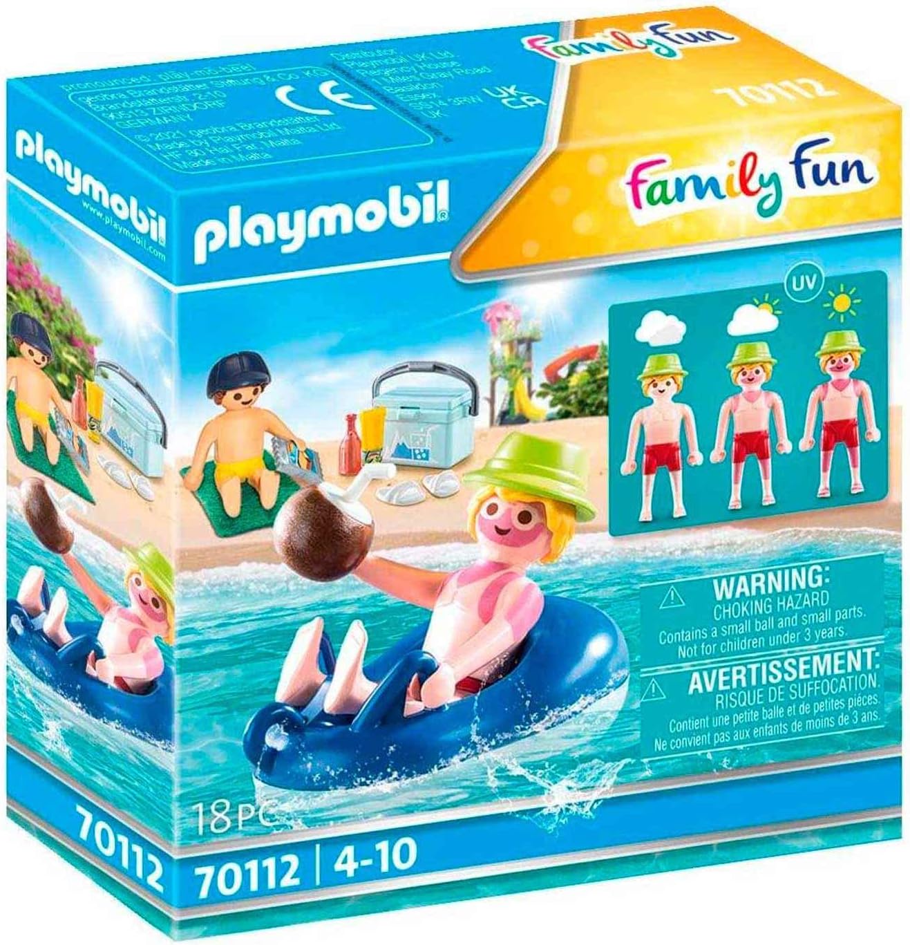 Playmobil 70112 Family Fun Sunburnt Swimmer Toyset
