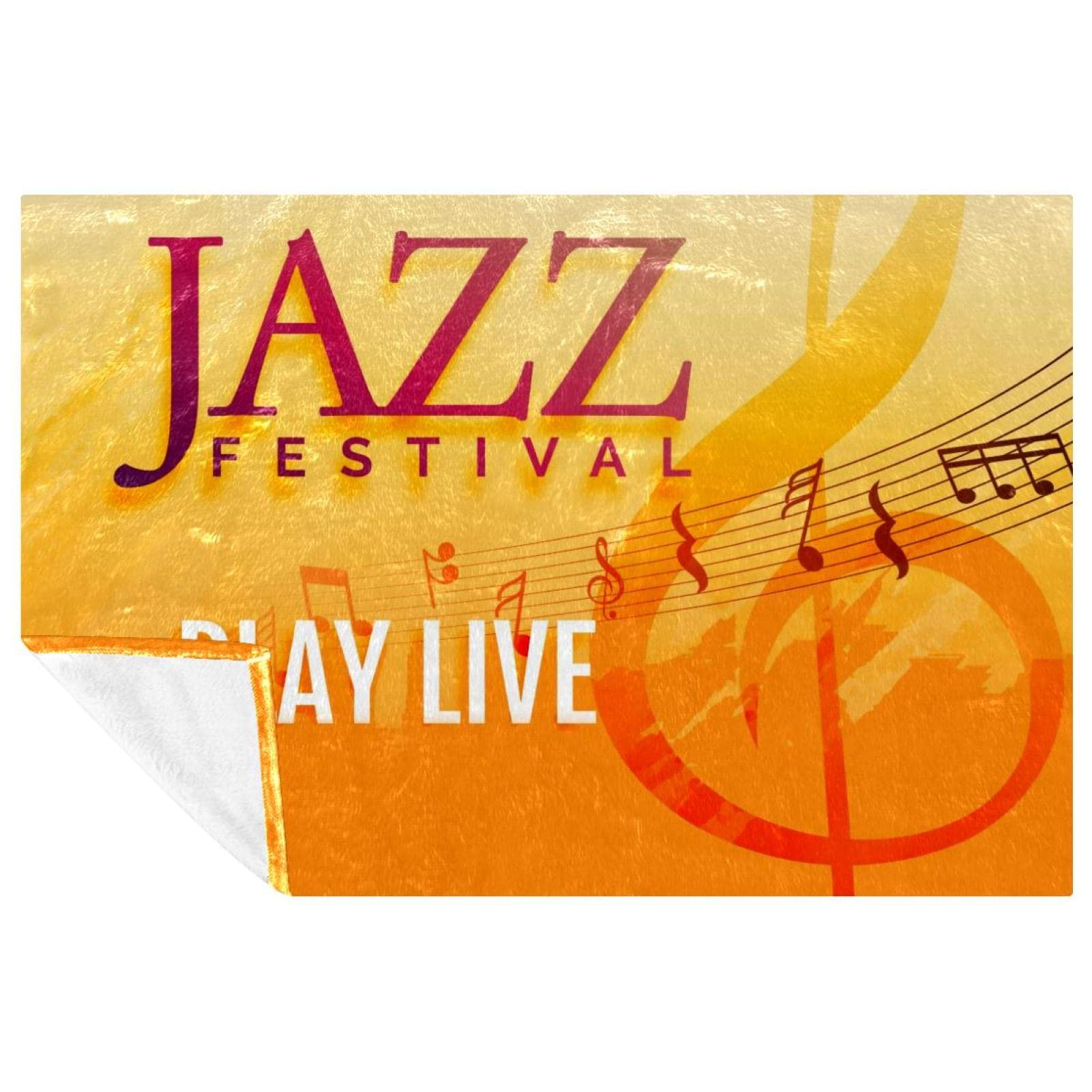Jeté de lit jazz de qualité supérieure couverture douce et chaude 150x100