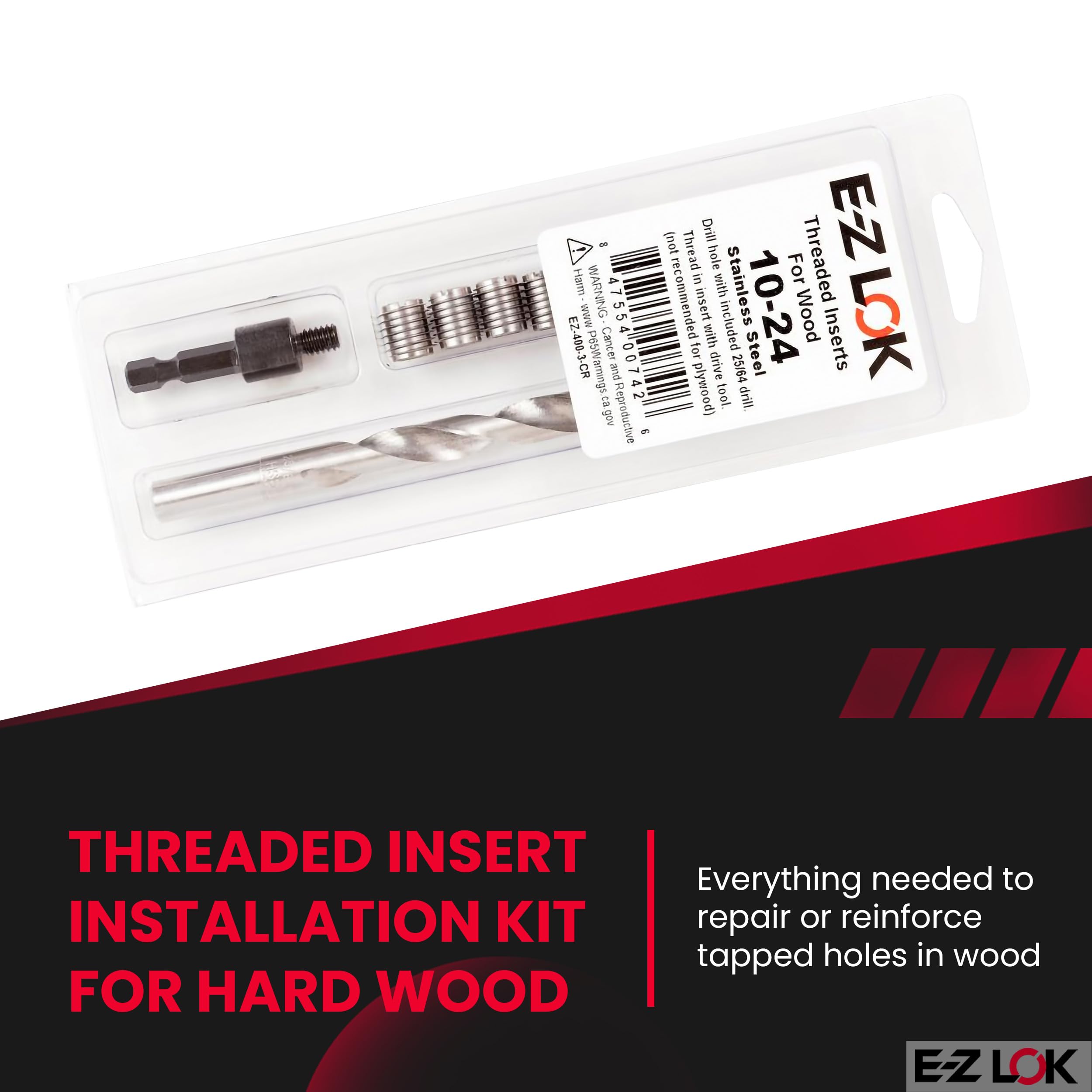 E-Z LOK Thread Repair Kit - Fix Damaged Threads -2 E-Z LOK Thread Repair Kit - Fix Damaged Threads -2