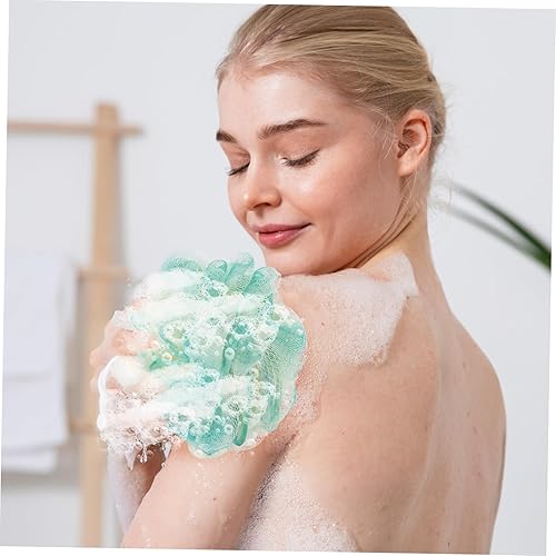 4-Pack Large Loofah Sponges - Exfoliating Bath Body Scrubbers
