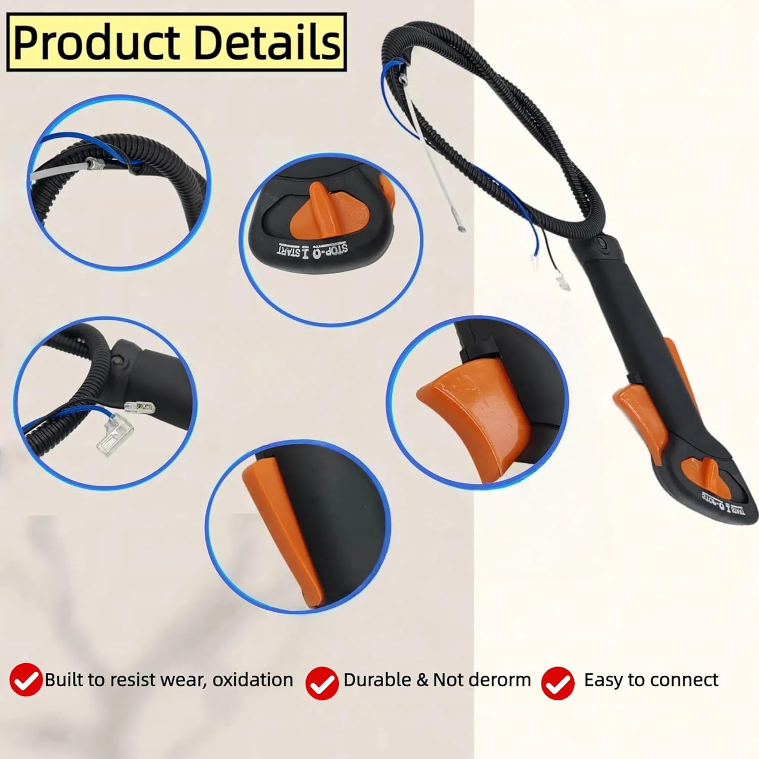 Control Handle for Trimmers - Replaces 4137-790-1307, Compatible with FS90 FS100 FS130 Models, Easy Installation