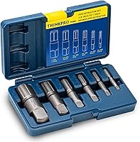Vista 1 de Juego de 6 Piezas de Extractores de Tubería, Extractores de Acero Resistente de TUBERÍA de 1/8 a 1 Pulgada para Tuberías Rotas, Juego de Extractores