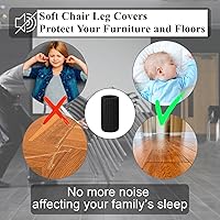 Vista 3 de 16 piezas calcetines para patas de muebles - Protectores de piso de punto elástico de alta elasticidad para patas de silla, juego de fundas gruesas