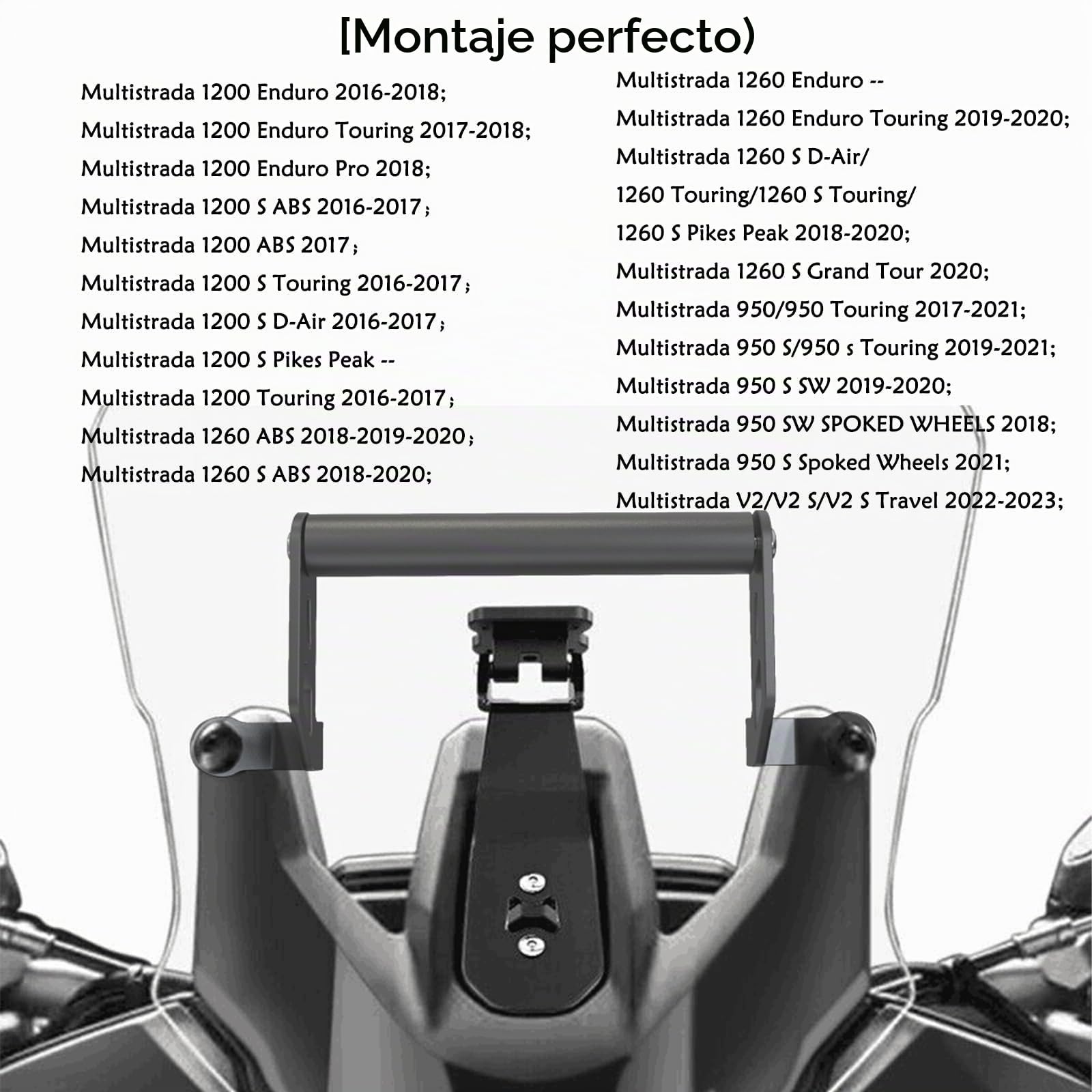 Soporte para Teléfono Móvil Motocicleta Multistrada 1200/1260/950/V2