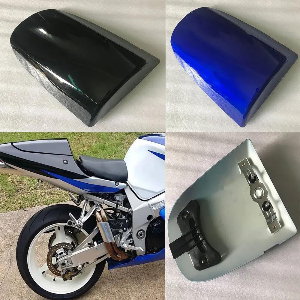 Moto Carenatura Cappuccio per Suzuki K1 K2 per GSXR 600 750 1000 per GSXR600 per GSXR750 per GSXR1000 2000-2002 Passeggero Posteriore Sedile Cowl Copertura Fodere per sedili Moto(Bianco)