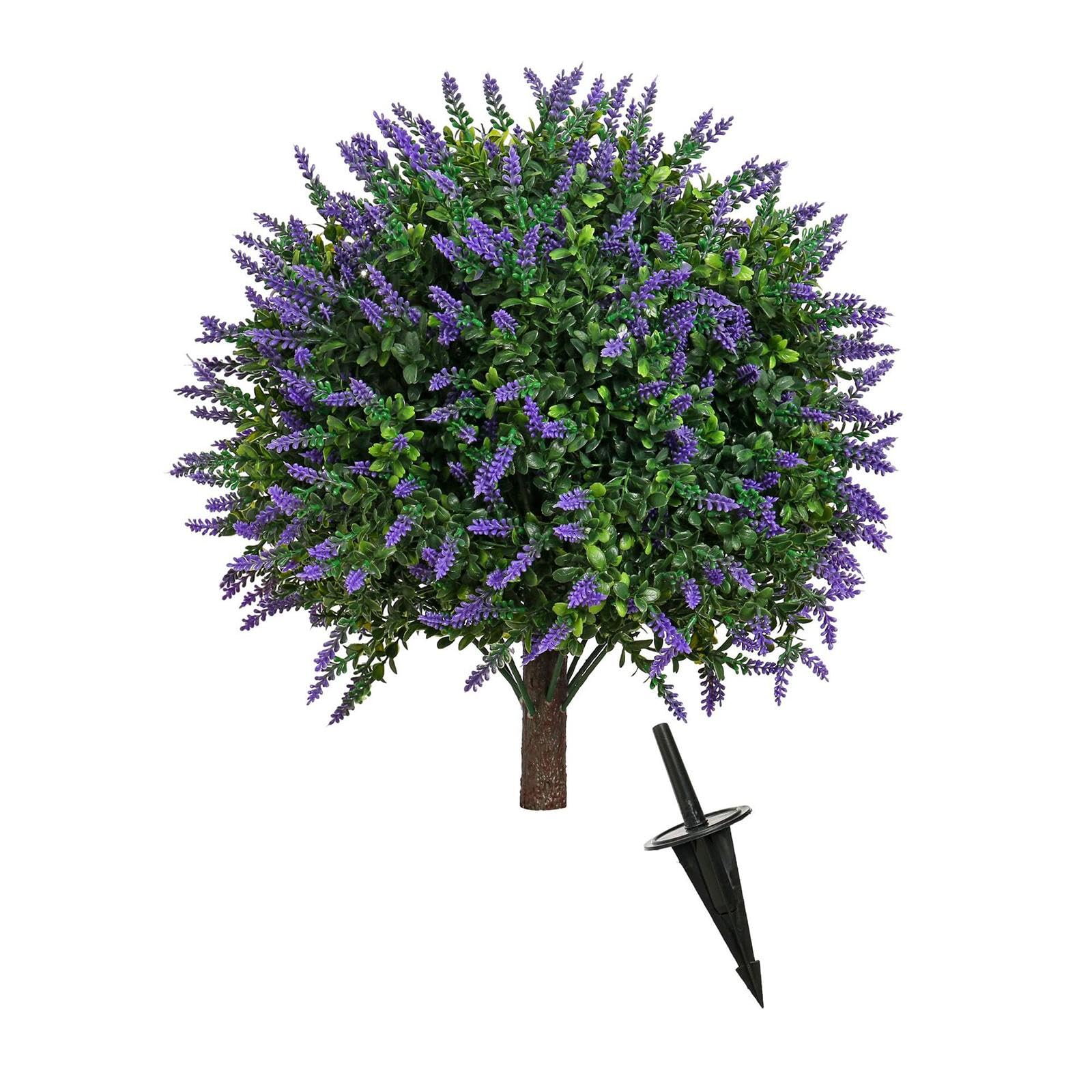 Homyl 2 Pezzi Giardino Fiore Artificiale Faux Lavanda Giardino Primavera Estate Balcone