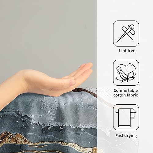 Vista 87 de Giwawa Toallas de mano de limón fresco de verano con estampado de frutas tropicales para baño, toalla de mano suave y absorbente, toalla de baño