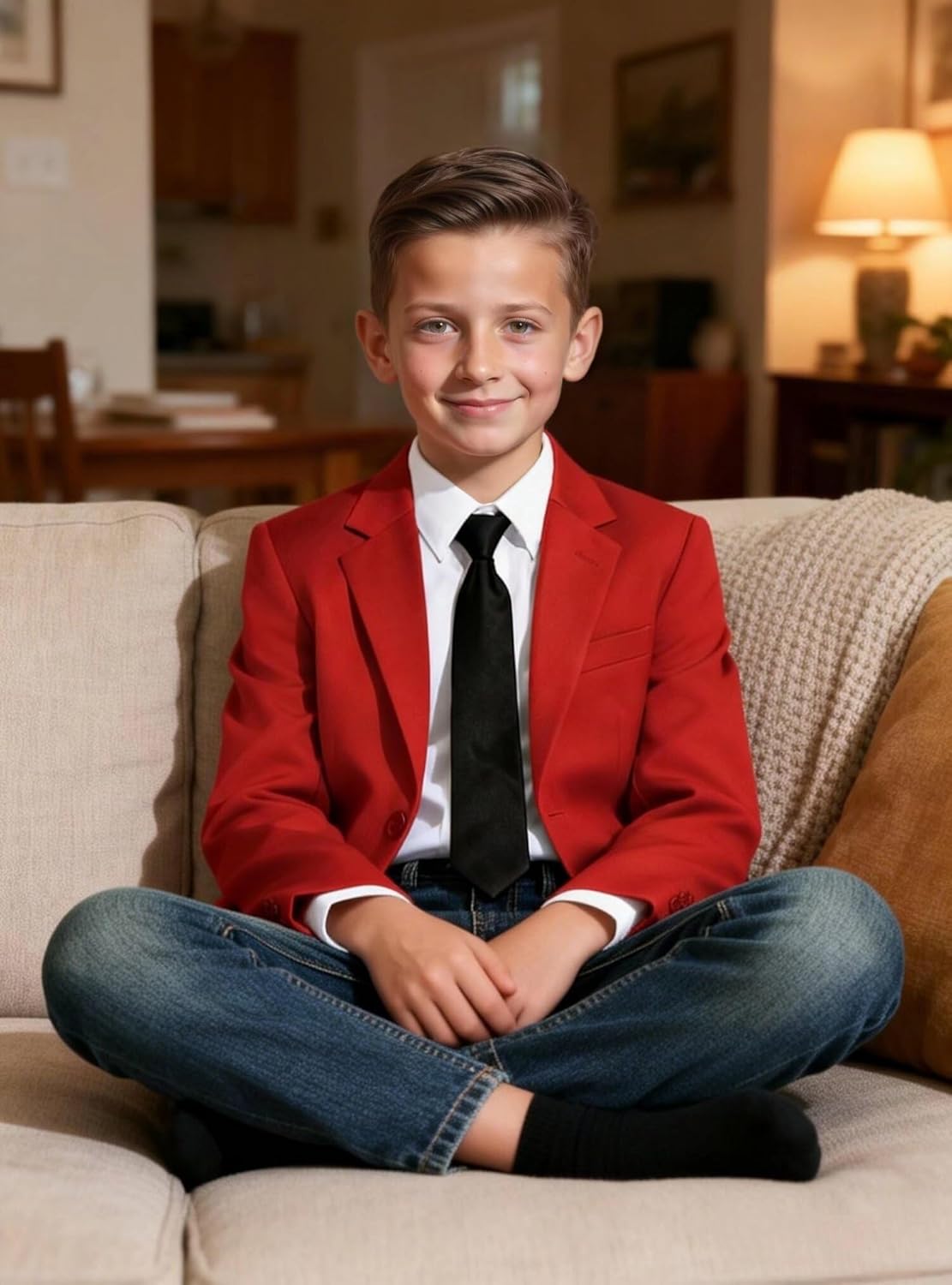 Boys Blazer Sport Coat Kids Blazers for Boys Suit Jacket for Wedding Prom Party Homecoming Uniform Dress Jacket