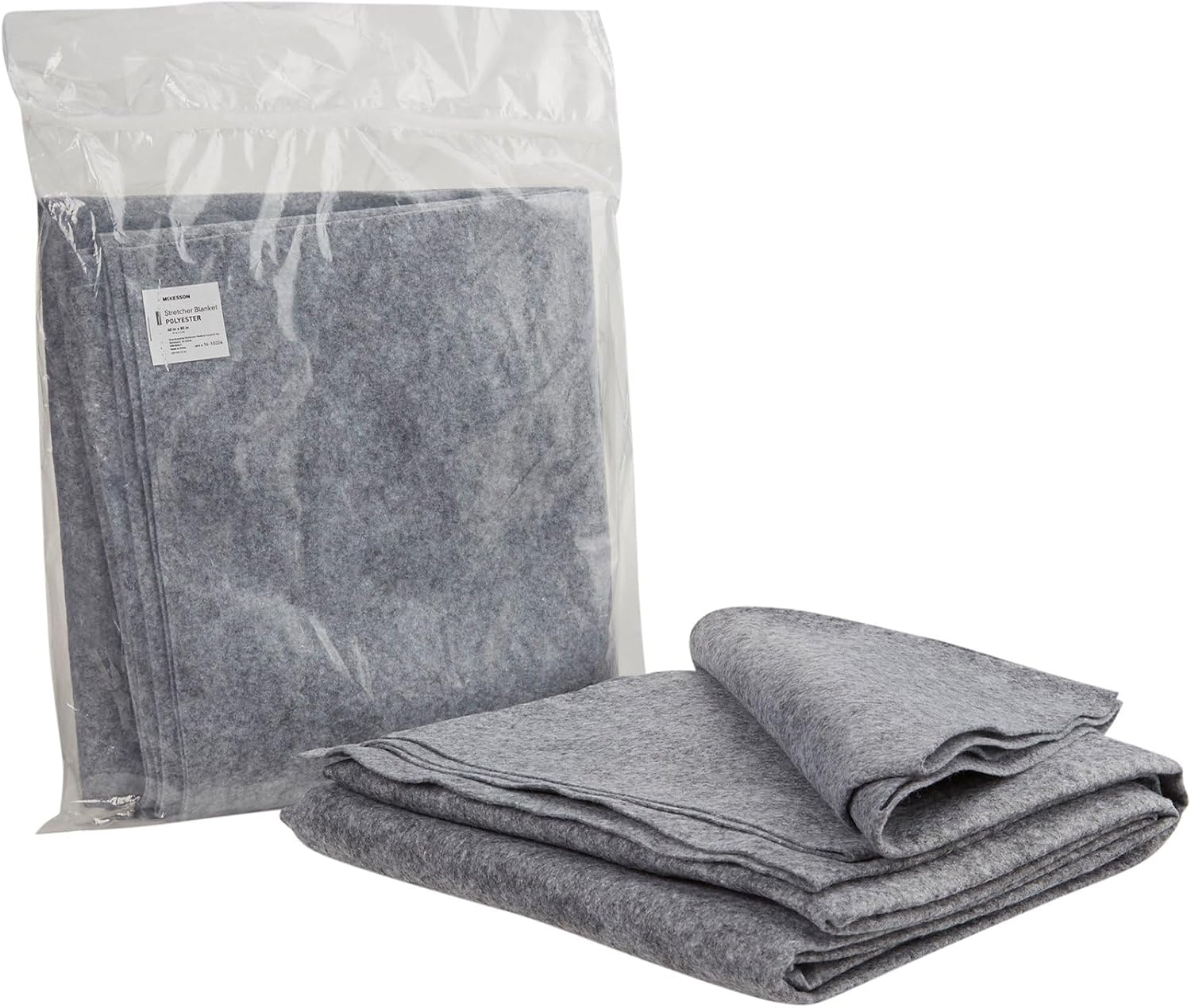 Photo 1 of McKesson Stretcher Blanket, Disposable, 100% Polyester, Grey, 40 in x 80 in, 1 Count