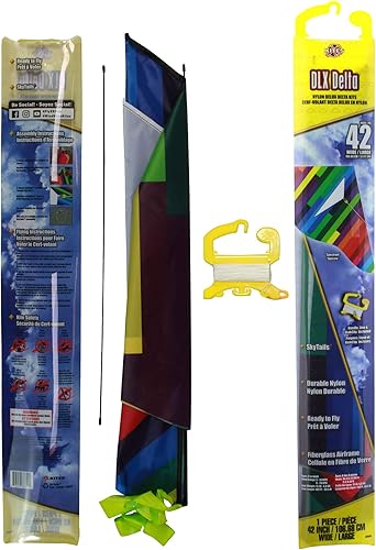 Miniatura 4 de X Kites DLX Delta Nylon Kite, 42 Inch Wide Delta Kites