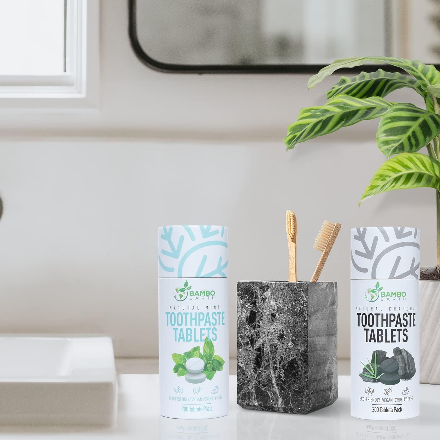 Buy Natural Toothpaste Tablet Bits Chewable Mouthwash Whitening Burts