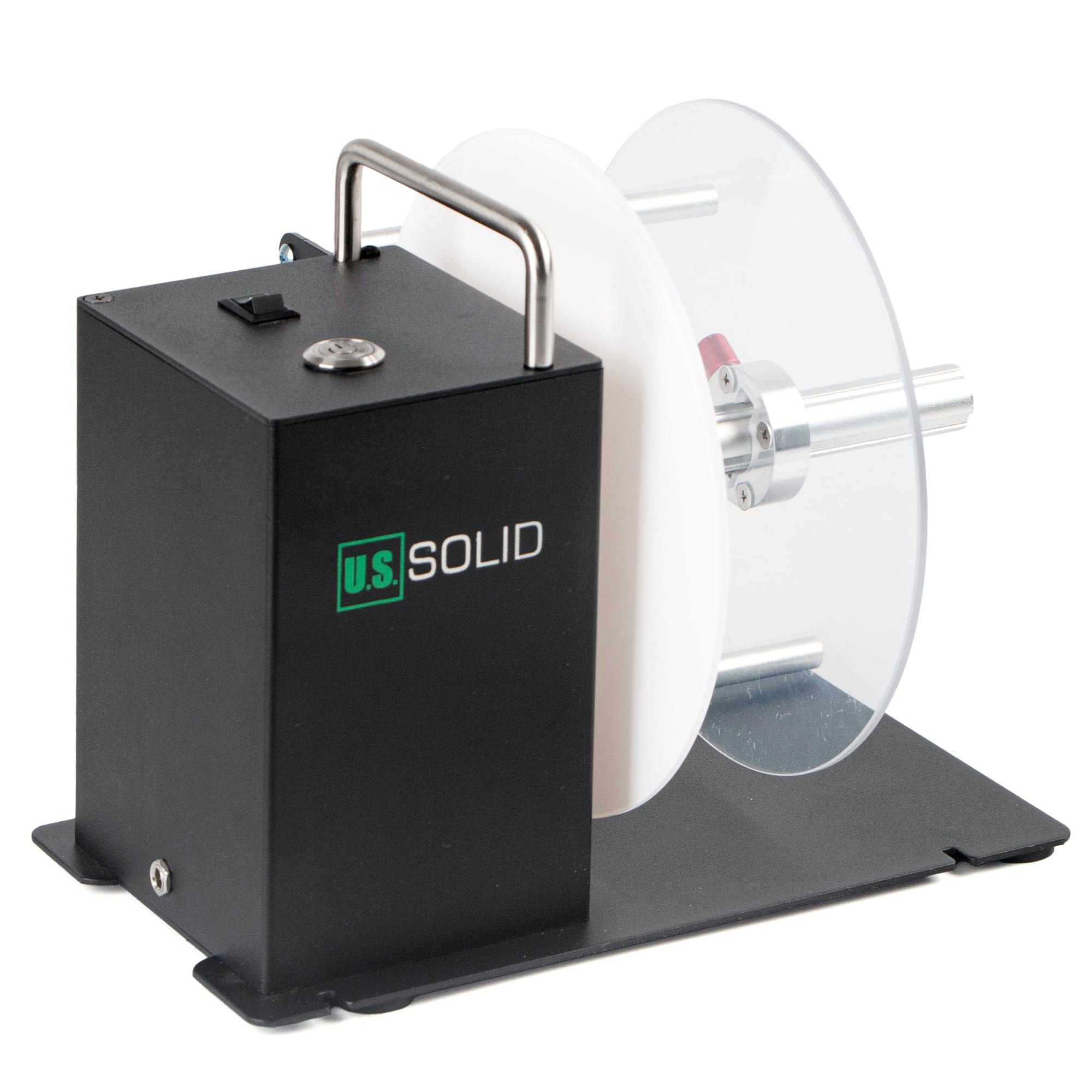 U.S. Solid Avvolgitore automatico etichette – Con braccio sensore, supporto nucleo 1"/1,5"/3", larghezza 120 mm, riavvolgimento bidirezionale