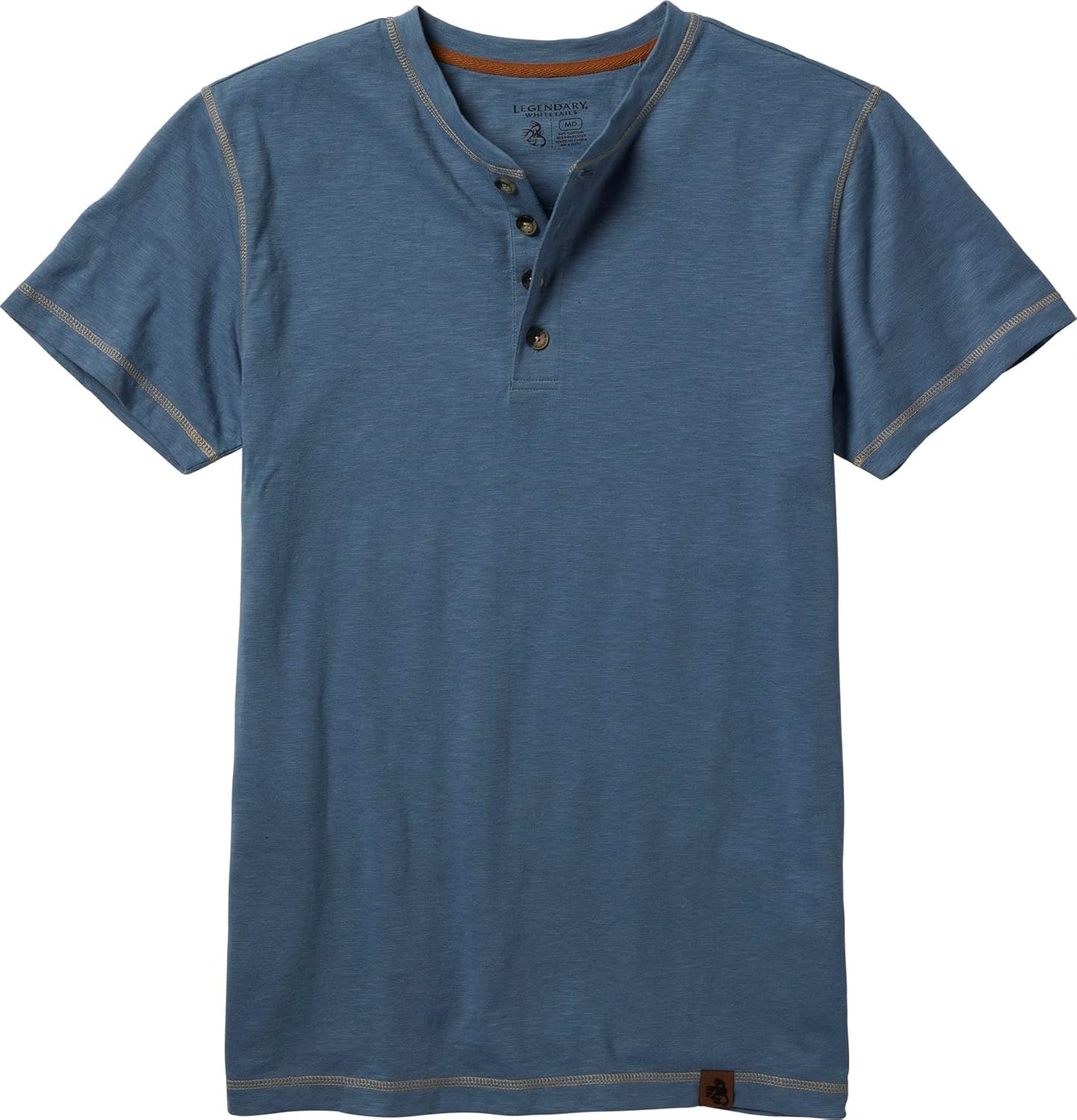 Legendary Whitetails Men's Henley Short Sleeve Casual Fit Shirt