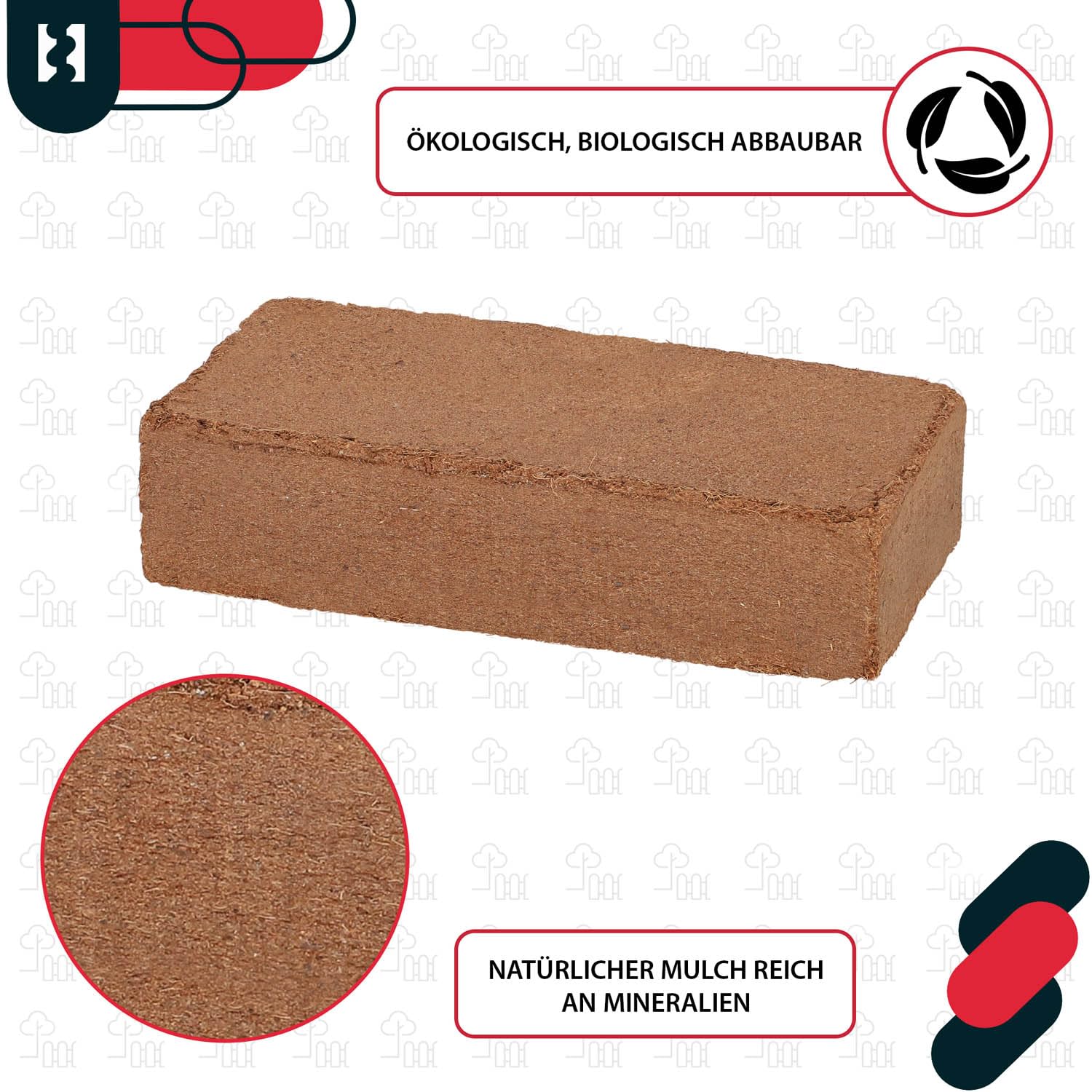 KOTARBAU® Natürlich & Torffrei Kokoserde Kokoseinstreu 24 X 650 g - 168 L Blumenerde aus Kokosfaser