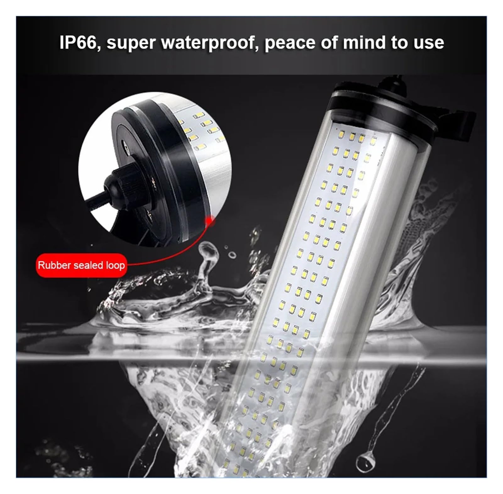 Lampa robocza LED 10W-15W, 24V/220V, aluminiowa, do tokarki CNC, wodoodporna do warsztatu/garażu(DC 24V-36V,40W)