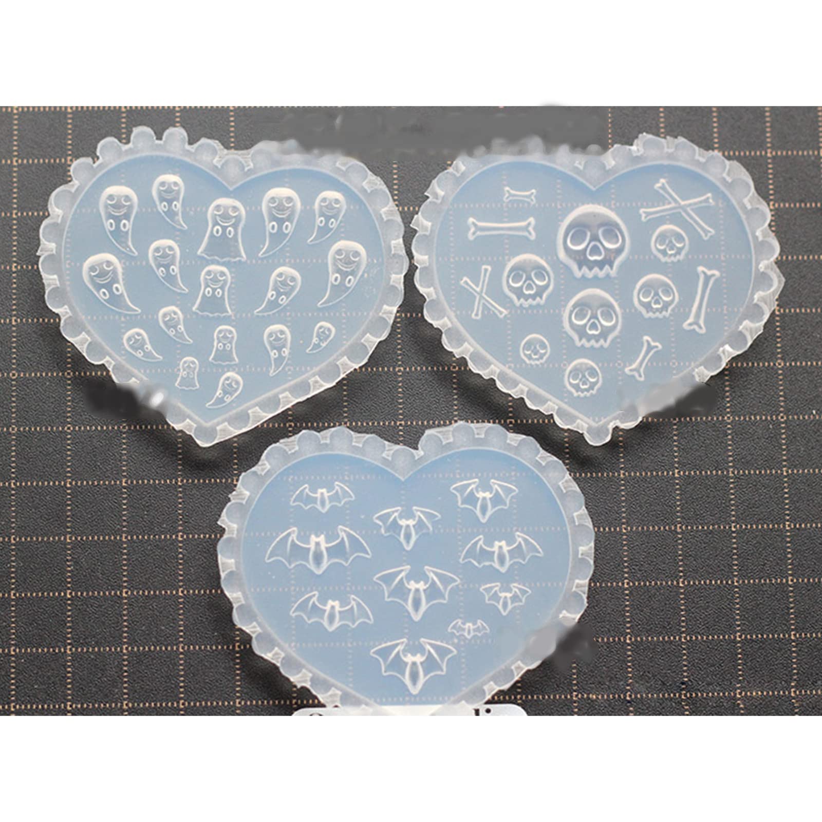 Moule en silicone Halloween en résine - Artisanat décoratif - Bijoux - Beauté - Moule en résine époxy - Pour femmes et filles