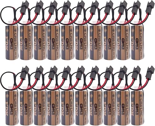 20 Pack CR8.LHC 17450 3V 2600mAh Battery Non-Rechargeable Battery Replacement for Toto CR8-LHC TH559EDV410R Automatic Toilet Flusher