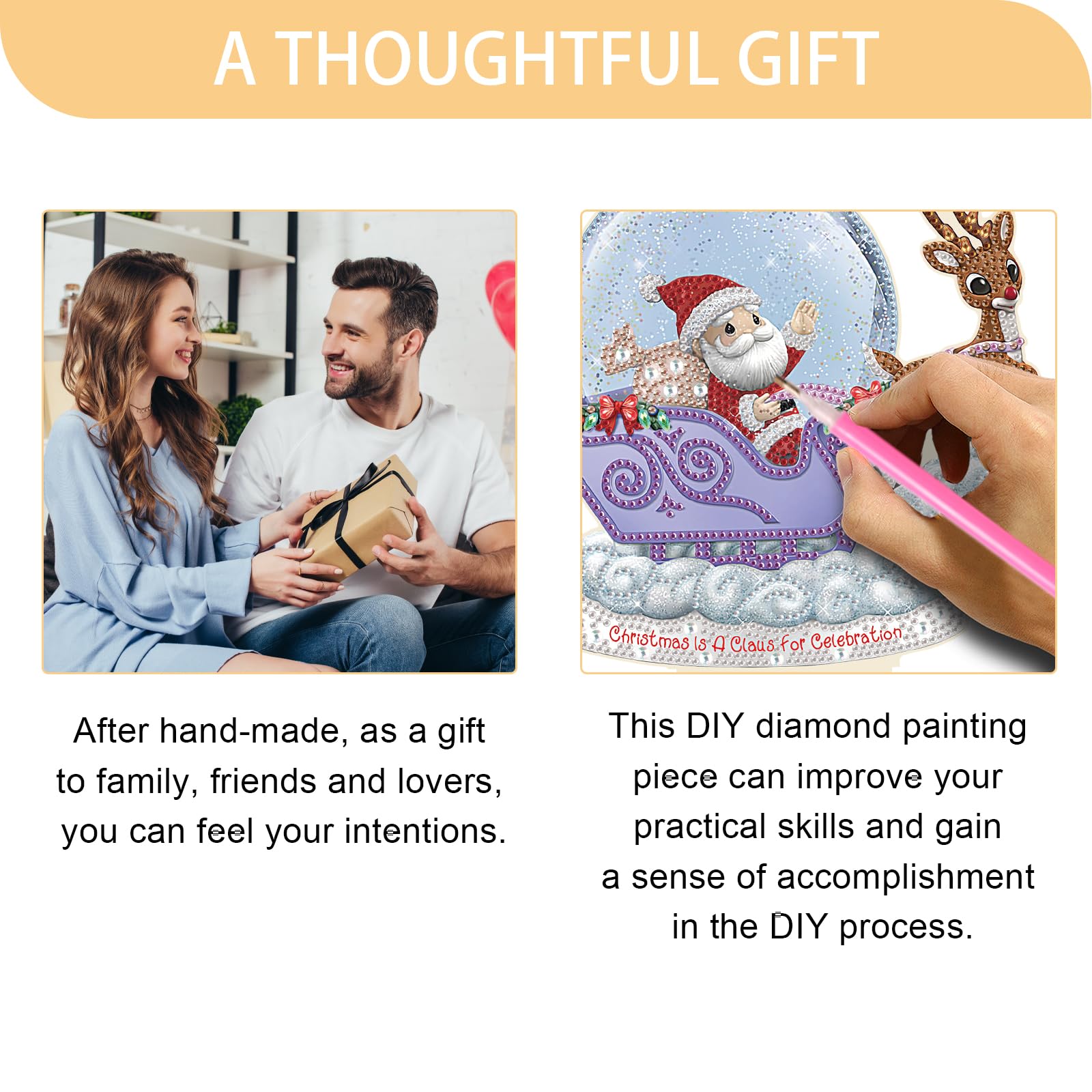 5D DIY Diamond Painting Christmas Tree Craft Home Ornaments Resinstone Mosaic Ch