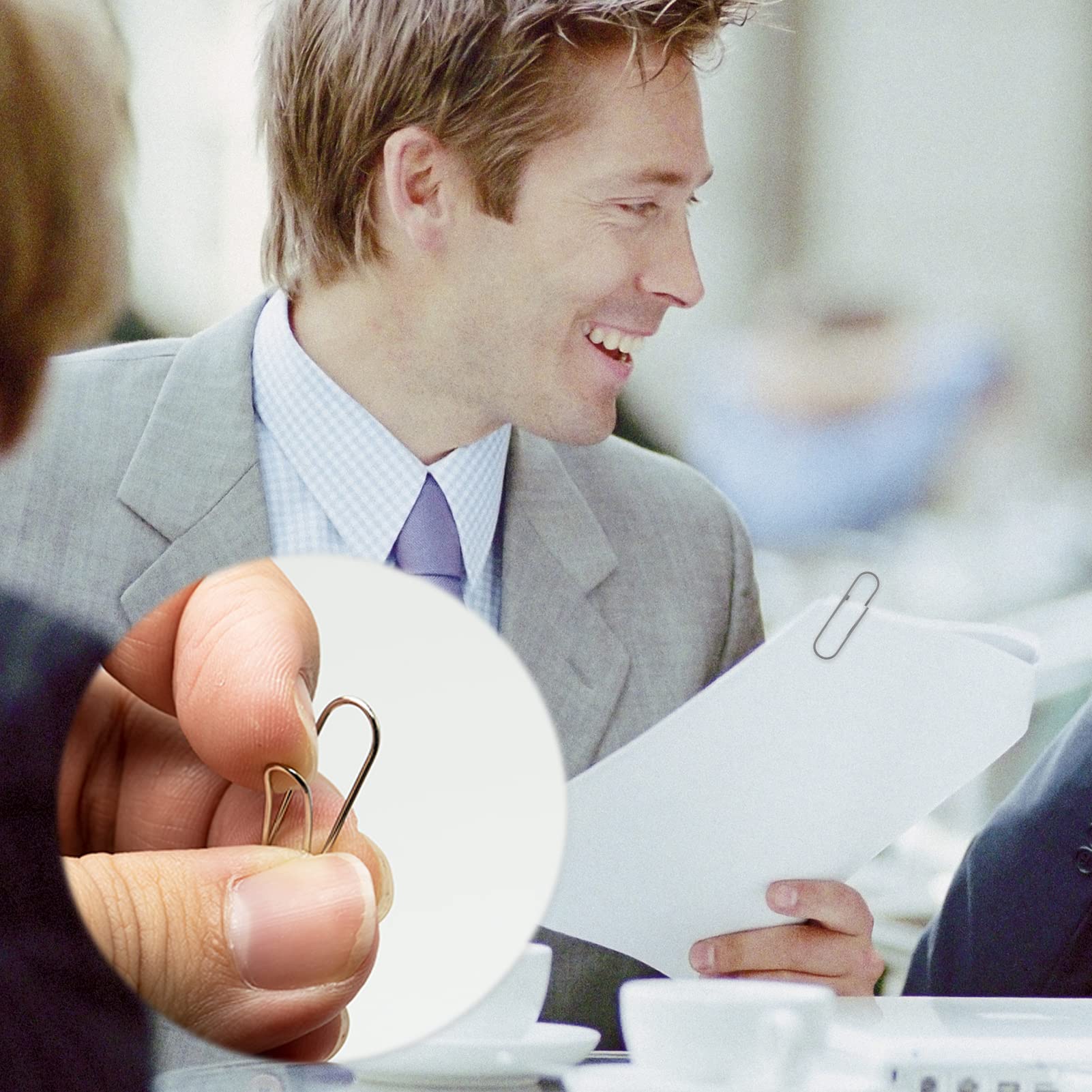 Lot De 700 Trombones Assortis - 28mm, 33mm, 50mm, Argentés, Avec Boîte De Rangement