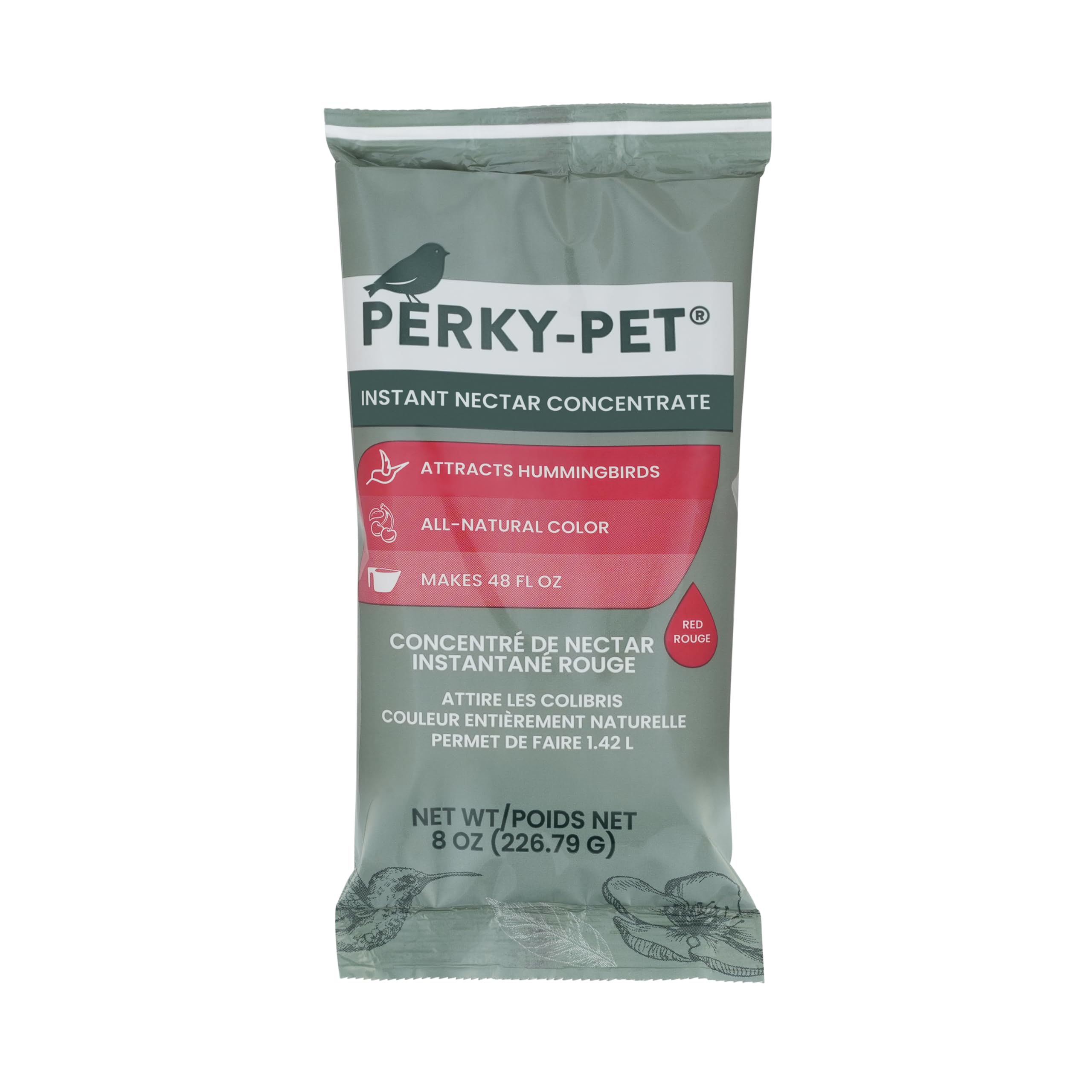 Perky-Pet 240 Instant Nectar, 8-Ounce, Original Red