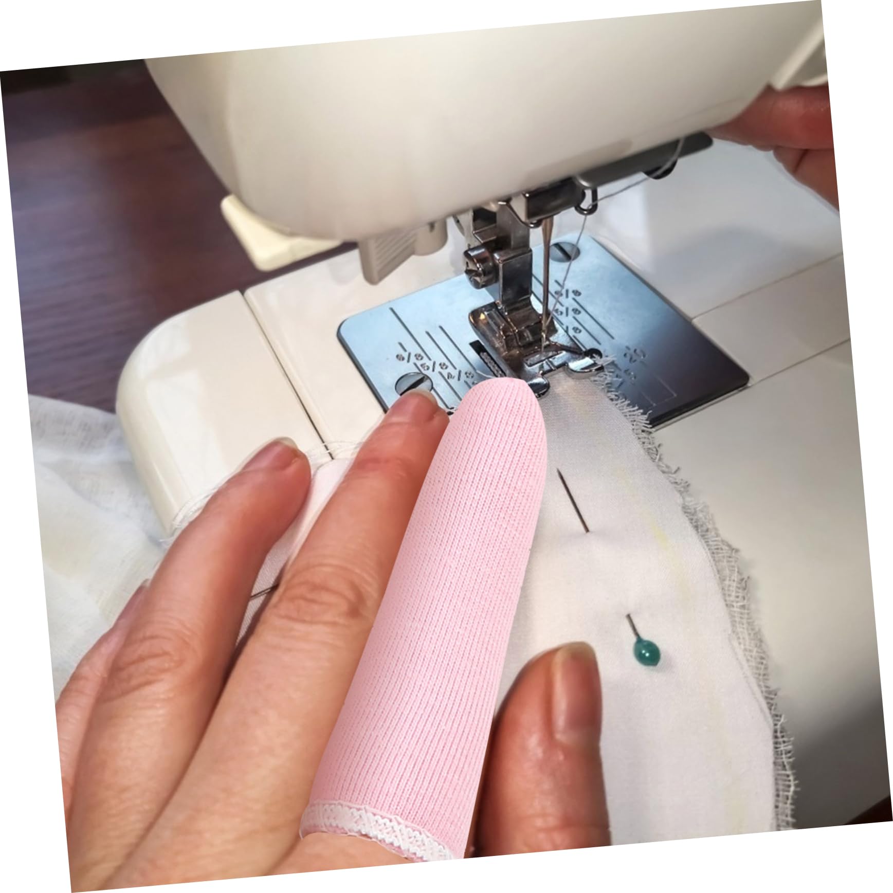 minkissy 30pcs Finger Cots Cotton Thumb Guards Fingertips Cushion Thumb Cot Finger Protector Finger Toe Sleeves Fingertips Protector Cotton Finger Caps Fingertips Cots Pure Cotton