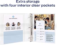 Vista 5 de Avery(R) - Carpeta duradera con 3 anillas, anilla EZD de 5 pulgadas, 1 carpeta de color negro (09900)