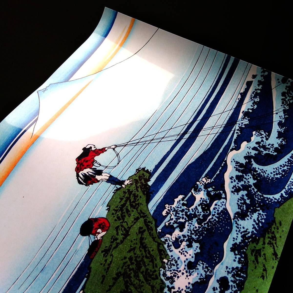 Amazon.co.jp: 葛飾北斎『富嶽三十六景 甲州石班沢』浮世絵