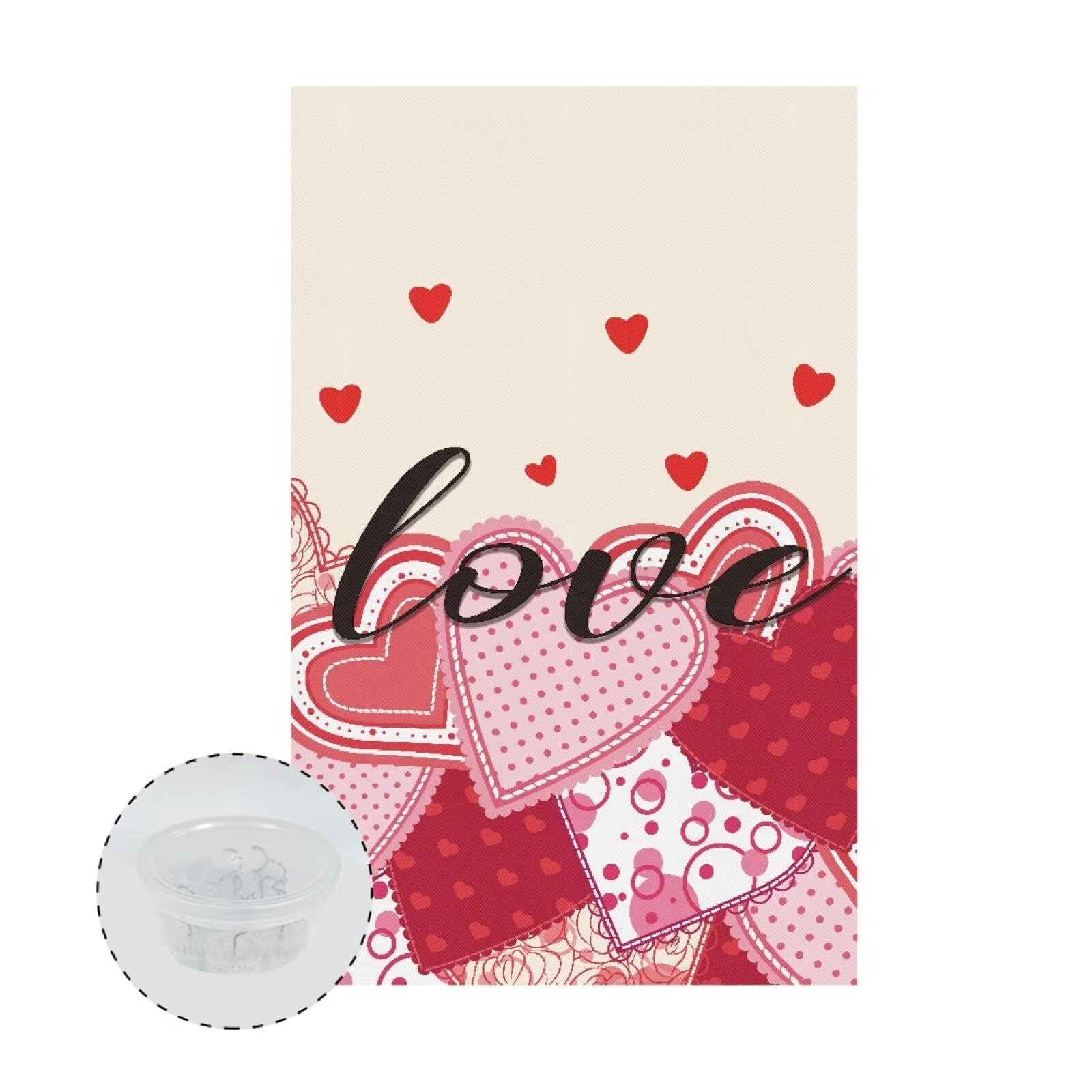 GLENLCWE Pink Valentines Day Love Recliner Headrest Protector, Non Slip Furniture Slipcovers Couch Head Covers Comfortable Sofa Headrest Covers 16.53x26.18 inch, 1 Pcs