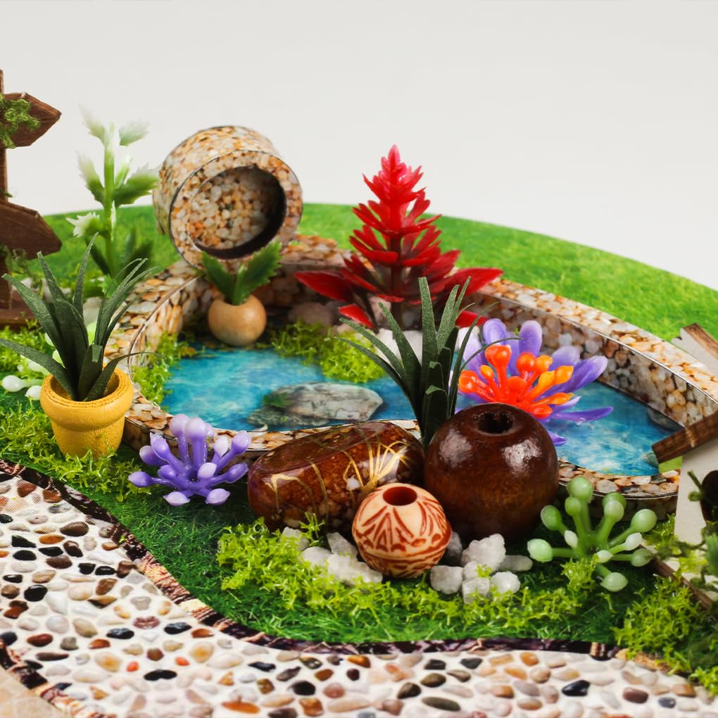 Exquisito Kit de jardín en Miniatura, Proyecto de casa de Bricolaje