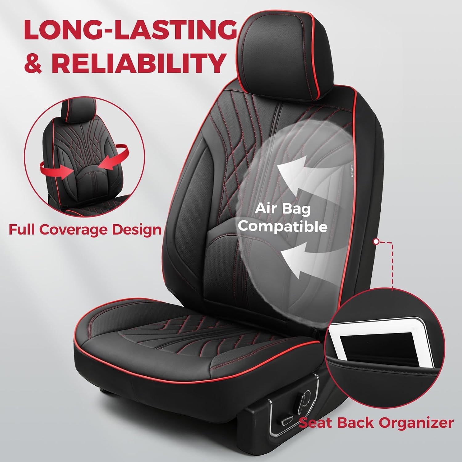  Leather Seat Covers for Ford F150 SuperCrew/Crew Cab 2015-2026 thumbnail